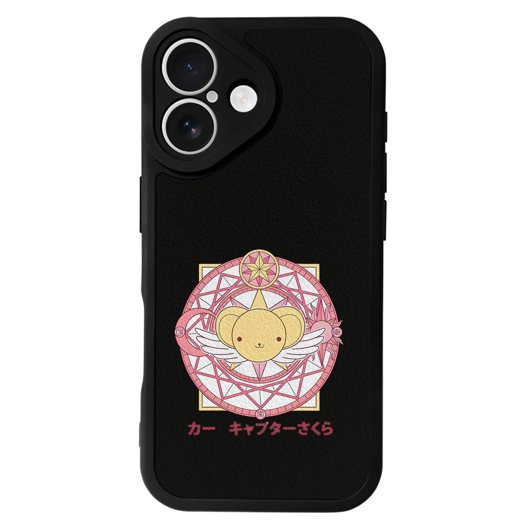 カードキャプターさくら グッズ,ケルベロス - IPhone 16シリーズ対応 ・ シリコンスマホケース ・ レザー調 ・ 高精度フィット ・ 耐衝撃 ・ ワイヤレス充電対応 ・ 精密カット